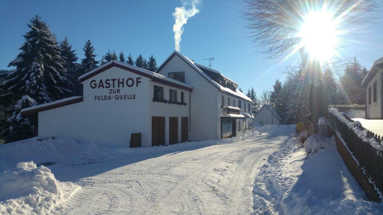 גרספלד Hotel Berghof Wasserkuppe & Gaestehaus Fuldaquelle מראה חיצוני תמונה